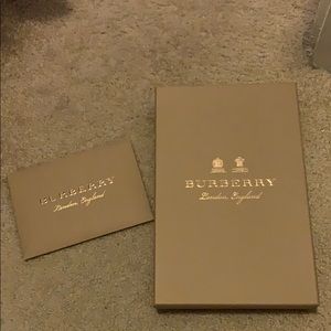 Brand new authentic Burberry box + envelope